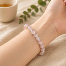 Mozambique Rose Quartz Bracelet Gem Quality (Love & Harmony)