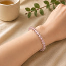 Mozambique Rose Quartz Bracelet Gem Quality (Love & Harmony)