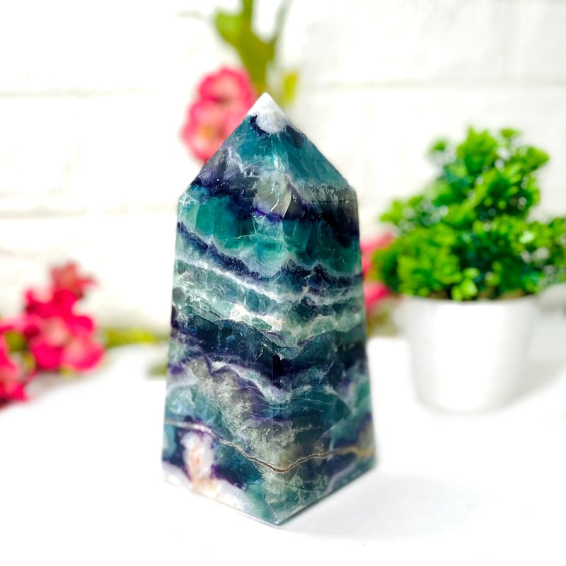 Multi-Fluorite Obelisk Towers (Clarity & Intuition)