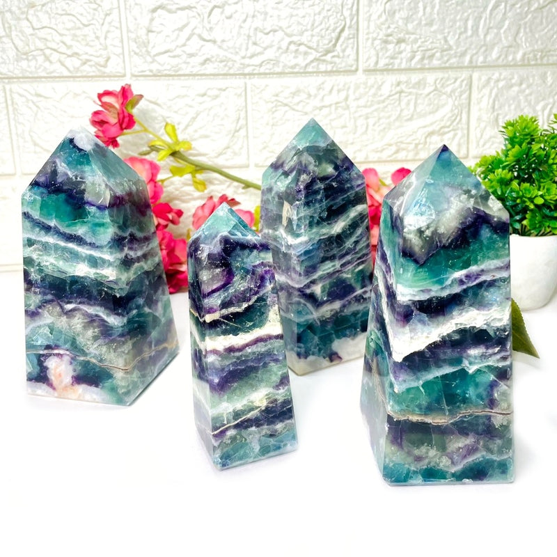 Multi-Fluorite Obelisk Towers (Clarity & Intuition)