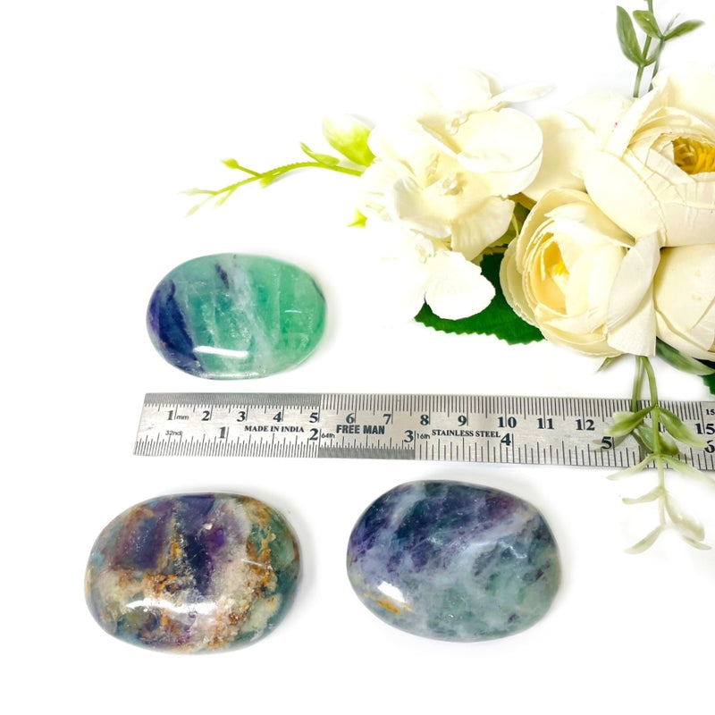 Multi Fluorite Palmstone (Focus & Learning)