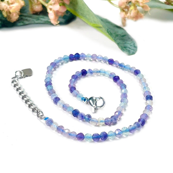 Multi-Fluorite Anklets