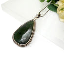 Nephrite Jade Premium Pendants in Silver
