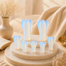 Opalite angel idols by Talk to Crystals for angelic protection, divine guidance, spiritual connection, intuition, inner peace and emotional balance in sacred spaces