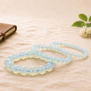 Opalite round bead bracelet by Talk to Crystals for enhancing psychic abilities, intuition, spiritual insight and inner awareness, available in various bead sizes