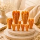 Natural Orange Aventurine angel idols by Talk to Crystals for angelic protection, confidence, motivation, creativity, optimism and Sacral Chakra healing in sacred spaces