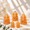 Orange Aventurine Ganesha idols by Talk to Crystals, available in various sizes, featuring natural healing crystals for creativity, confidence, optimism, motivation, personal power, Sacral Chakra healing, and auspicious beginnings, making meaningful spiritual and housewarming gifts in India