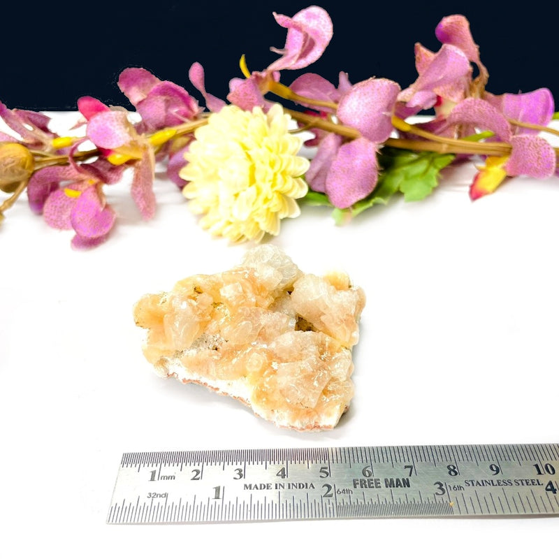 Orange Heulandite on Mordenite Cluster (Karmic Healing & Creativity)