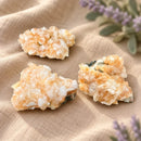 Orange Heulandite on Mordenite Cluster by Talk to Crystals for karmic healing, creativity, personal power, vitality and deep meditation