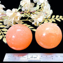 Orange Selenite Sphere (Creativity and Feminine Energy)