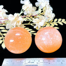 Orange Selenite Sphere (Creativity and Feminine Energy)