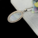 White Moonstone Premium Collection Pendant in Silver (Divine feminine)