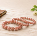Peach Moonstone bracelet by Talk to Crystals for emotional balance, intuition, divine feminine energy, fertility and support during hormonal changes