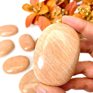 Peach Moonstone Palmstone (Feminine Energy and Love) (Copy)