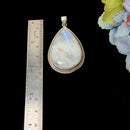 White Moonstone Premium Collection Pendant in Silver (Divine feminine)