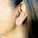 Peridot Earrings in Silver