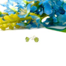 Peridot Earrings in Silver