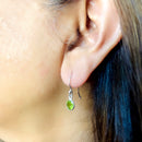 Peridot Earrings in Silver