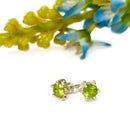 Peridot Earrings in Silver