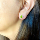 Peridot Earrings in Silver