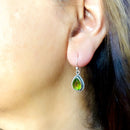 Peridot Earrings in Silver