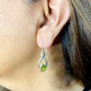 Peridot Earrings in Silver