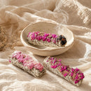 Pink Sinuata Flower Sage Sticks by Talk to Crystals for energy cleansing, removing negative energy, invoking divine feminine energy, enhancing compassion, psychic awareness, meditation, spiritual growth, and attracting positive energy in India