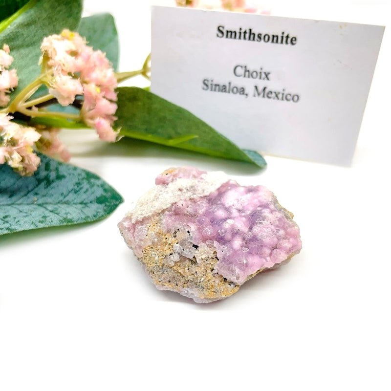 Pink Smithsonite Mineral Specimen (Sinaloa, Mexico)