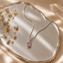 Mixed Tourmaline Small Pendants in Silver