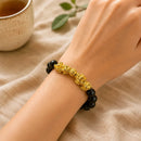 Pixiu Bracelet in Black Obsidian (Attract Wealth and Money)