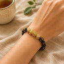 Pixiu Bracelet in Black Obsidian (Attract Wealth and Money)