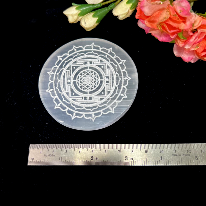 Selenite Small Charging Plates (3 to 3.25 inches)