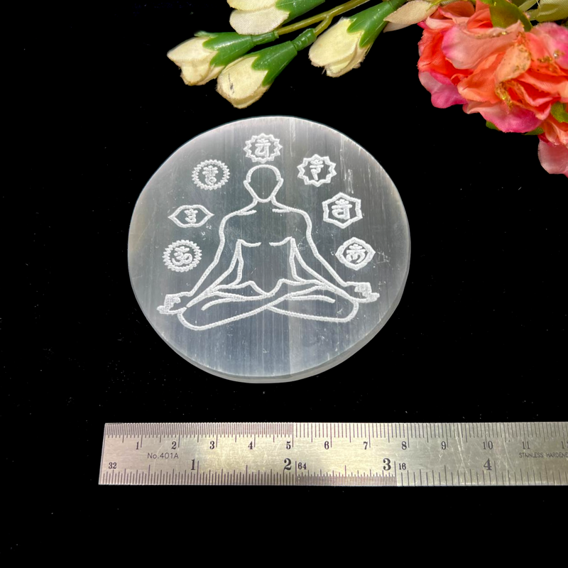 Selenite Small Charging Plates (3 to 3.25 inches)