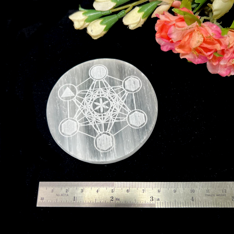 Selenite Small Charging Plates (3 to 3.25 inches)