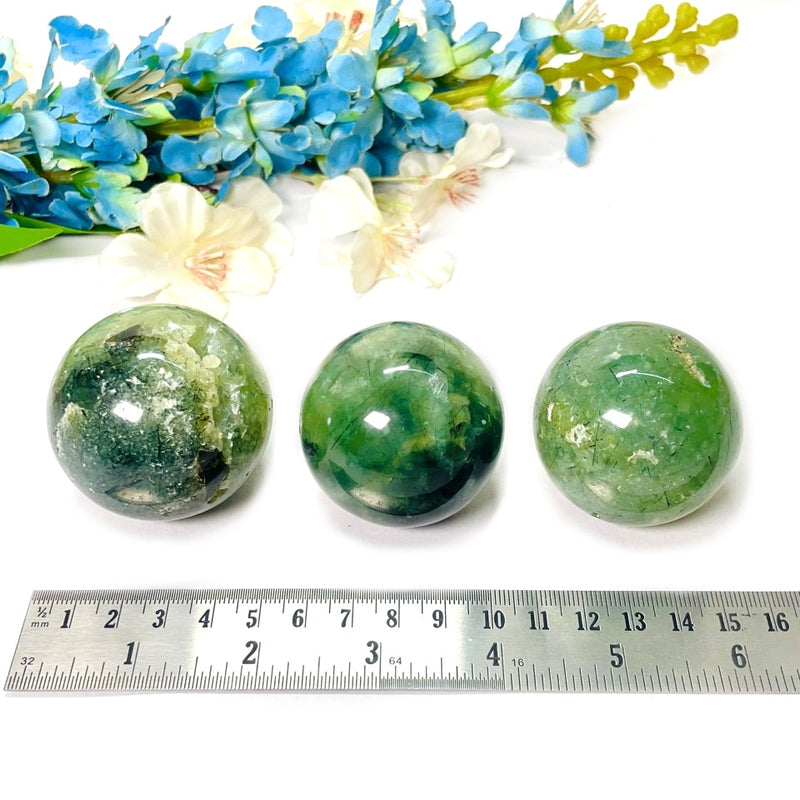 Prehnite Sphere (Prophecy & Love)