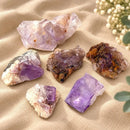 Purple Fluorite Cluster from Morocco by Talk to Crystals for creativity, concentration, intuition and clearing negative energy