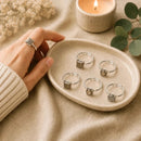 Pyrite adjustable silver rings by Talk to Crystals featuring natural healing crystal jewellery for wealth, abundance, prosperity, success, confidence, protection, and career growth in India.