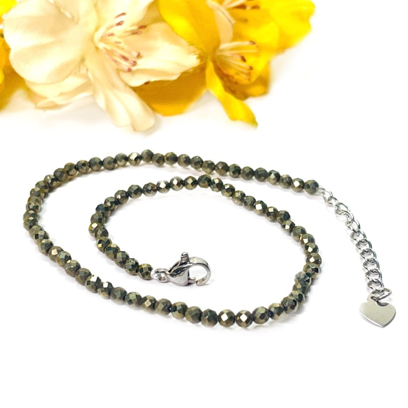 Pyrite Anklets