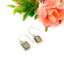 Pyrite Earrings in Silver