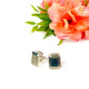 Pyrite Earrings in Silver