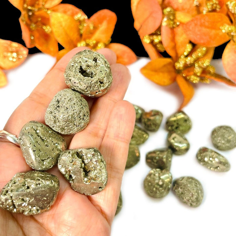 Golden Pyrite Tumble (For Wealth, Money and Fame)