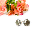 Pyrite Earrings in Silver