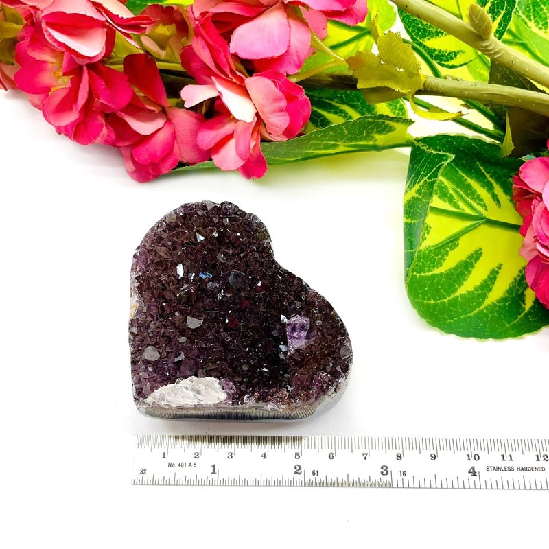 Rainbow Galaxy Amethyst Druzy Hearts from Brazil (Healer's Stone)