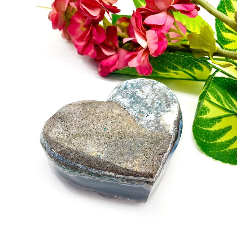Rainbow Galaxy Amethyst Druzy Hearts from Brazil (Healer's Stone)
