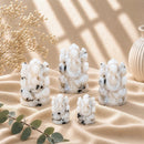Rainbow Moonstone Ganesha idols by Talk to Crystals, available in various sizes, featuring natural healing crystals for intuition, inner guidance, emotional balance, removing obstacles, and auspicious beginnings, making meaningful spiritual and housewarming gifts in India