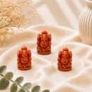 Red Aventurine Ganesha idols by Talk to Crystals, available in various sizes, featuring natural healing crystals for confidence, motivation, determination, vitality, removing obstacles, and auspicious beginnings, making meaningful spiritual and housewarming gifts in India