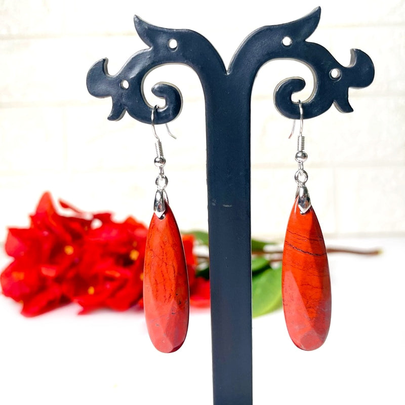 Red Jasper Earrings (Stamina & Stability)