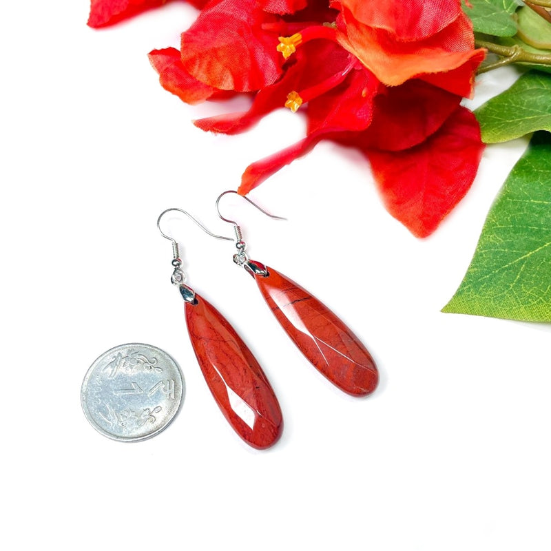 Red Jasper Earrings (Stamina & Stability)