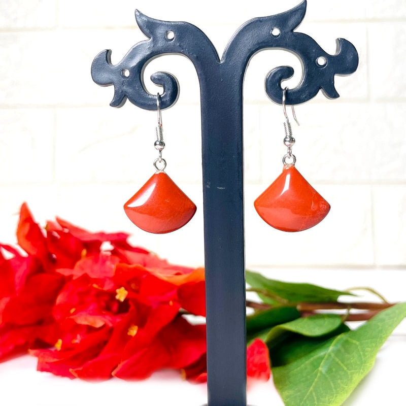 Red Jasper Earrings (Stamina & Stability)