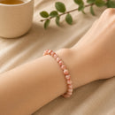 Rhodochrosite AAA Round Bead Bracelet (for Unconditional Self Love)